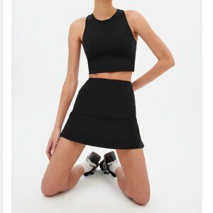 Girlfriend Collective Sport Skirt, Black, M